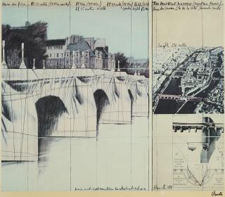 Christo - Le Pont Neuf Empaqueté, Paris, 1975-85.