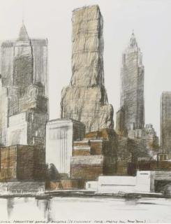Christo - Lower Manhattan Packed Building (20 Exchange Place - Prospect For New York) (Schellmann 61)