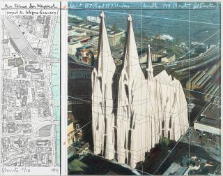 Christo - Mein Kölner Dom, Wrapped (Project For Cologne - Germany).