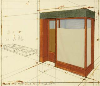 Christo - Orange Store Front, Project, 1964-91