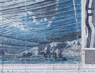 Christo - Over The River (Project for Arkansas River, State of Colorado College) Fremont and Chaffée