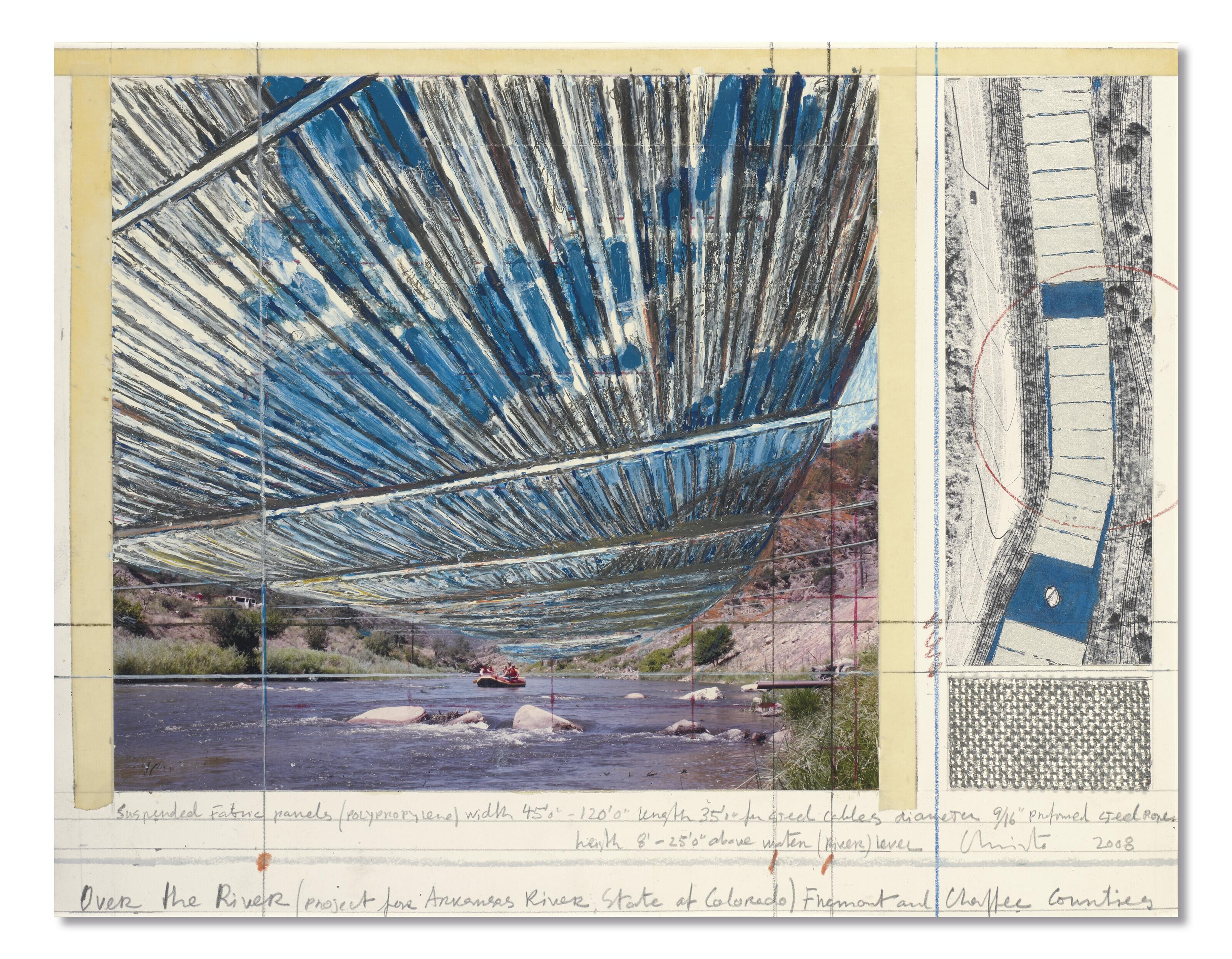 Christo - Over The River (Project for Arkansas River, State of Colorado) Fremont and Chaffee Counties