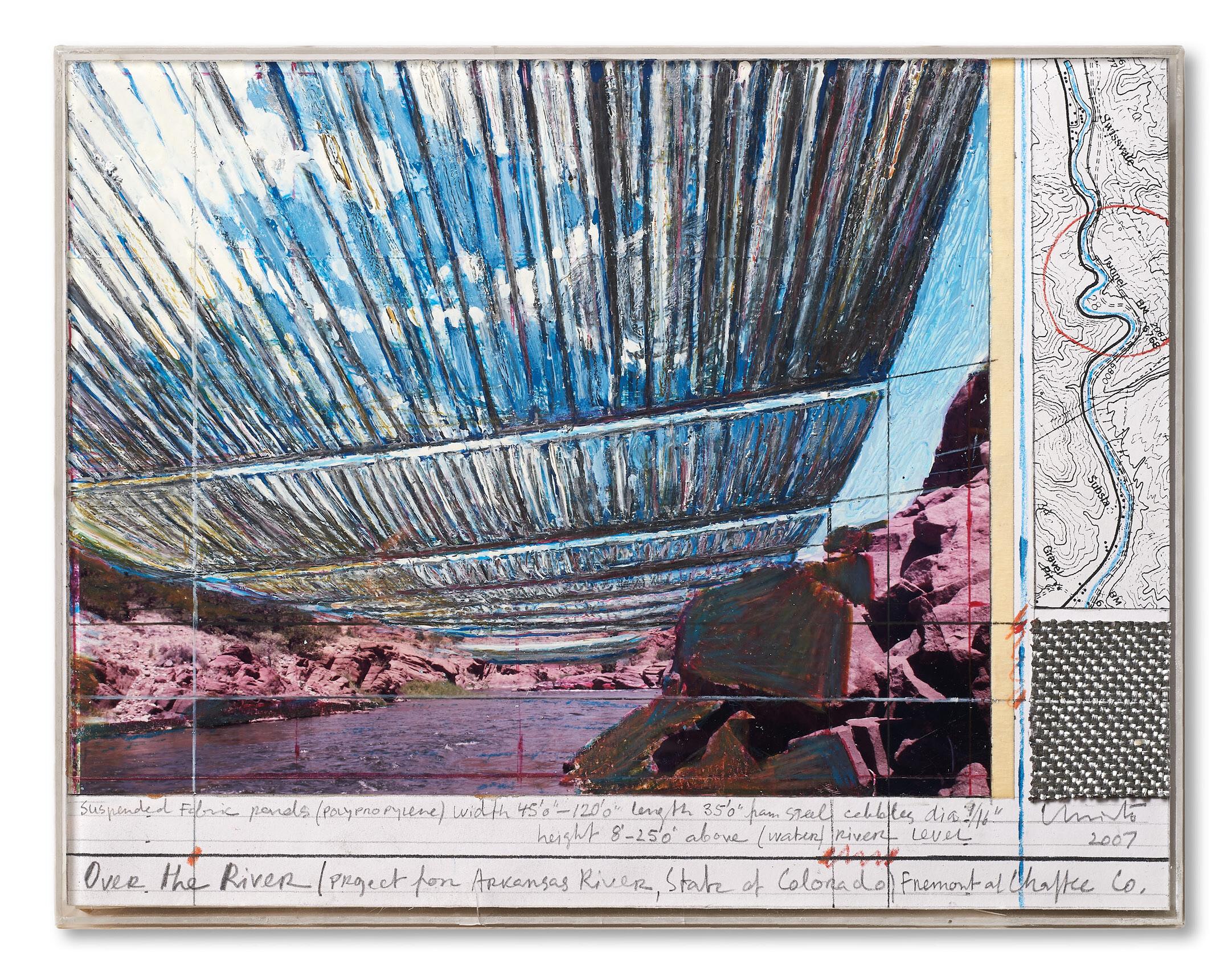 Christo - Over the River (Project for Arkansas river, State of Colorado)