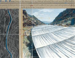 Christo - Over the River (Project for the Arkansas River, State of Colorado)