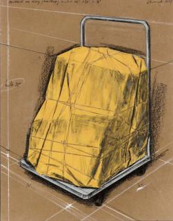 Christo - Package on Dolly Collage 1975