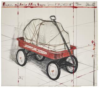 Christo - Package on Radio Flyer Wagon, Project