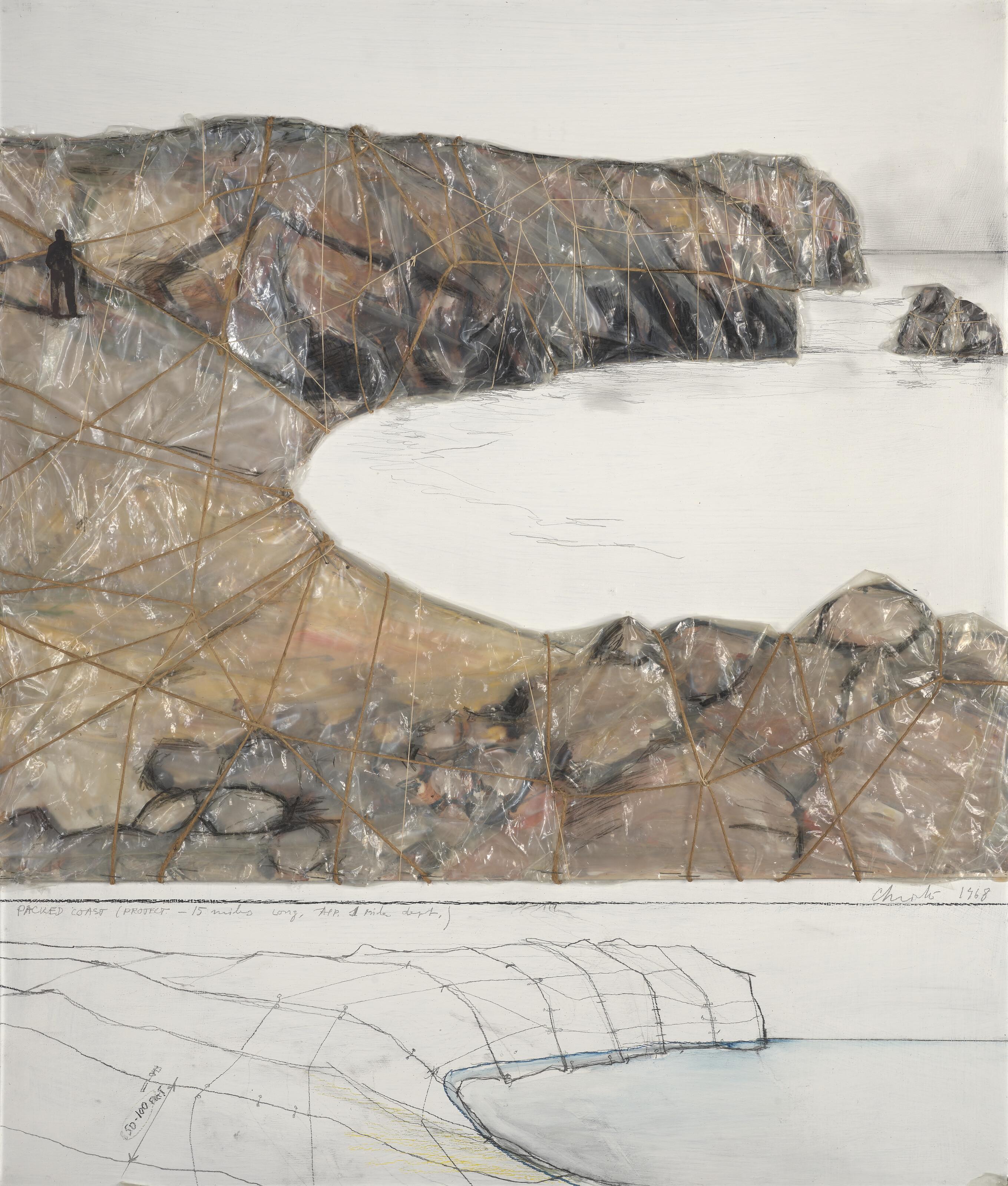Christo - Packed Coast (Project) 15 Miles Long, 1 Mile Depth