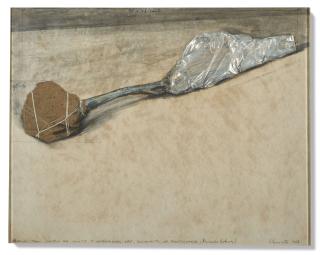 Christo - Packed Tree (Project for institute of contemporary art, University of Pennsylvannia, Philidelphia)