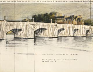 Christo - Pont Neuf Wrapped (Project For Pont Neuf, Paris)