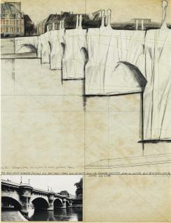 Christo - Pont Neuf Wrapped (Project for Pont Neuf - Paris)