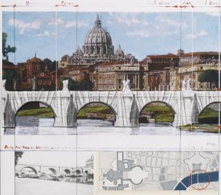 Christo - Ponte Sant\'Angelo, Wrapped, Project For Rome (S. 205)