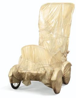 Christo - Poussette Empaquetéepacked Stroller; Plastic And String. Executed In 1962.