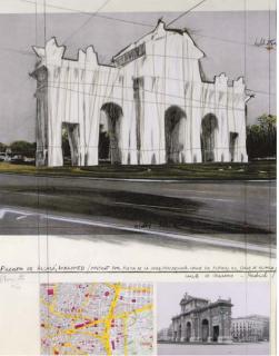 Christo - Puerto de Alcalá, Wrapped, Project for Madrid