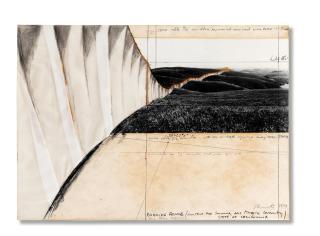 Christo - Running Fence (Project for Sonoma and Marin County State of California)
