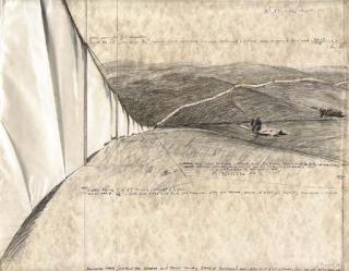 Christo - Running Fence (Project for Sonoma and Marin County, State of California)
