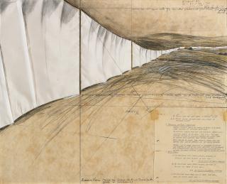 Christo - Running Fence (Project for Sonoma County and Marin County State of California)