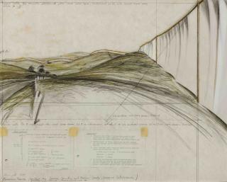 Christo - Running Fence (Project for Sonoma County and Marin County, State of California)