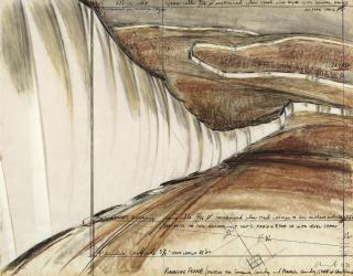 Christo - Running Fence (Project for Sonoma County and Marin County, State of California)