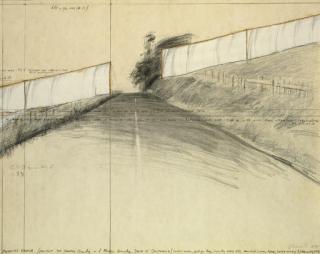 Christo - Running Fence (Project for Sonoma County and Marin County, State of California)