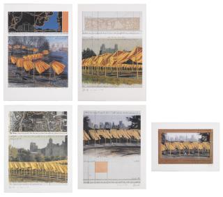 Christo - The Gates, Project For Central Park, New York City: 5 Prints