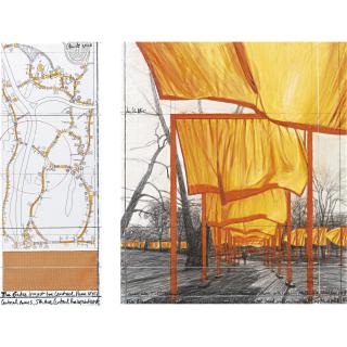 Christo - The Gates (Project For Central Park Nyc) Central Park S. 5Th Ave, Central Park W, West 110Th St.