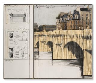 Christo - The Pont Neuf, Wrapped (Project for Paris)