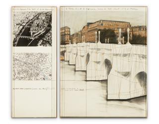 Christo - The Pont Neuf, Wrapped (Project for Paris)