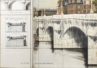 Christo - The Pont Neuf, Wrapped (Project for Paris)
