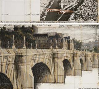 Christo - The Pont Neuf, Wrapped (Project for Paris)