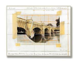 Christo - The Pont Neuf, Wrapped (Project for Paris)