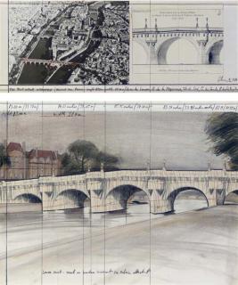 Christo - The Pont Neuf, Wrapped (Project for Paris)