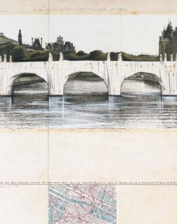 Christo - The Pont Neuf, Wrapped (Project for Paris)