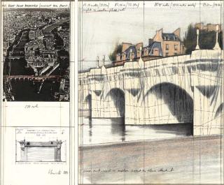 Christo - The Pont Neuf, Wrapped (Project for Paris)