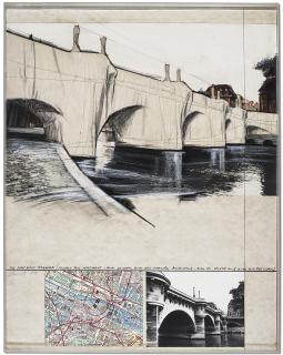 Christo - The Pont Neuf Wrapped (Project for Pont Neuf - Quai de Conti, Quai des Grandes Augustins, Quai de Louvre and Quai de la Megisserie)