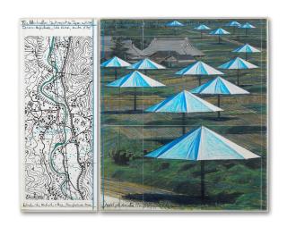 Christo - The Umbrellas (Joint project for Japan and USA), in two parts