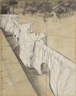 Christo - The Wall (Project for a Wrapped Roman Wall - \