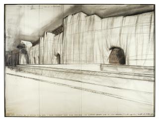 Christo - The Wall: Project For A Wrapped Roman Wall