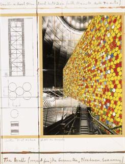 Christo - The Wall (Project For The Gasometer, Oberhausen, Germany)