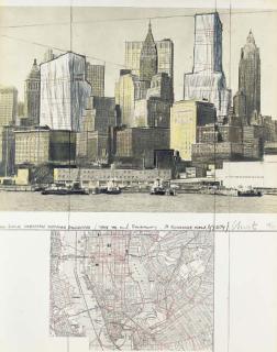 Christo - Two Lower Manhattan Wrapped Buildings, Project for New York (S. 106)