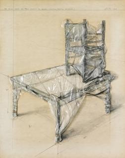 Christo - Two Packed Chairs And Table (Project For Holland - Spectrum Factory Bergoyk)