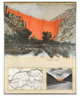 Christo - Valley Curtain (Project For Colorado) Rifle, Grand Hogback