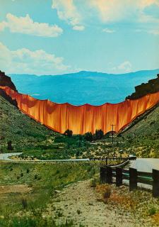 Christo - Valley Curtain, Rifle, Colorado, 1970-72.