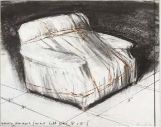 Christo - Wrapped armchair (Schellmann 88)