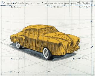 Christo - Wrapped Automobile (Project for 1950 Studebaker Champion)