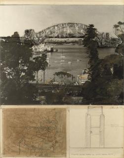 Christo - Wrapped bridge  Project for Sydney harbour bridge