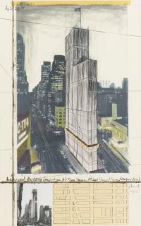 Christo - Wrapped Building, Project For 1 Times Square, Allied Chemical Tower, New York (S. 154)