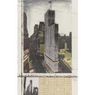 Christo - Wrapped Building, Project For 1 Times Square, Allied Chemical Tower, New York (S. 154)