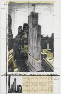 Christo - Wrapped Building, Project for 1 Times Square, Allied Chemical Tower, New York (S. & B. 154)