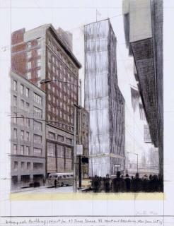 Christo - Wrapped Building, Project for #1 Times Square