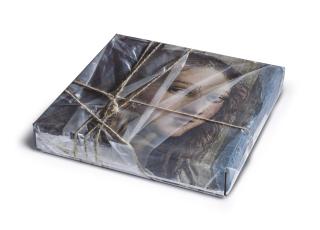 Christo - Wrapped DVD Case (Detail from Raphael’s The School of Athens, Fornarina/Margarita Luti)